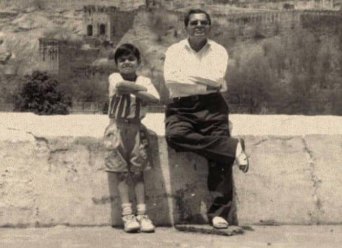 Childhood Picture Of Virat Kohli With His Father Prem Kohli