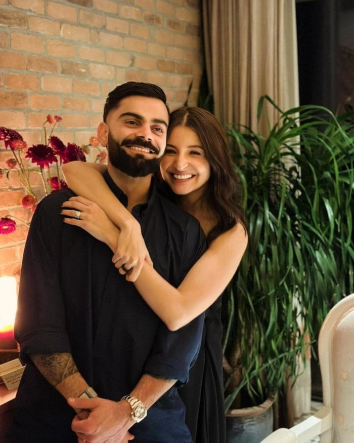 Virat Kohli With His Wife Anushka Sharma