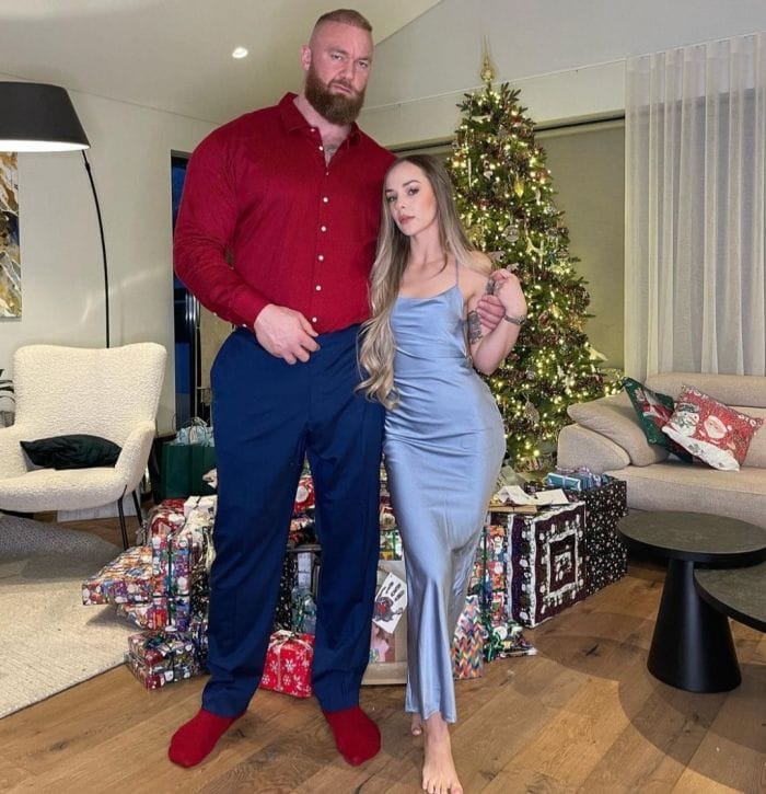 Kelsey Henson With Her Husband Hafthor Bjornsson